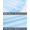 image:imageStelle Womens Tiered Ruffle Tennis Athletic Skirts with Built in ShortsLight Blue
