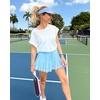 image:imageStelle Womens Tiered Ruffle Tennis Athletic Skirts with Built in ShortsLight Blue