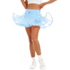 image:imageStelle Womens Tiered Ruffle Tennis Athletic Skirts with Built in ShortsLight Blue