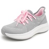 image:imageStelle Girls Tennis Shoes with SlipOn Kids Running ShoesLight Grey