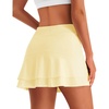 image:imageStelle Tennis Skirts for Women Ruffle Athletic Golf Skorts with PocketLemon Butter