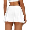 image:imageStelle Women Tennis Skirt High Waisted Athletic Golf Skorts with PocketsAwhite