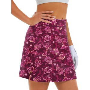 image:imageStelle 17 Golf Skirts for Women Pickleball Tennis Skorts with 2 PocketsScarlet Vines Print