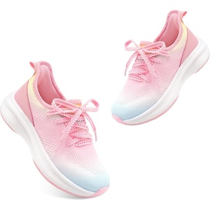 image:imageStelle Girls Tennis Shoes with SlipOn Kids Running ShoesRainbow Blue