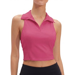 image:imageStelle Womens Sleeveless Golf Polo Shirt UPF50 Quick Dry Cropped Tank TopDreamhouse Pink