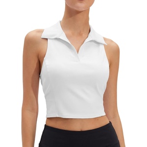 image:imageStelle Womens Sleeveless Golf Polo Shirt UPF50 Quick Dry Cropped Tank TopWhite