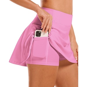 image:imageStelle Womens Tennis Golf Skirts High Waisted Athletic Skorts with PocketsCotton Candy