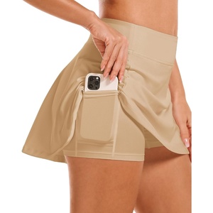 image:imageStelle Womens Tennis Golf Skirts High Waisted Athletic Skorts with PocketsKhaki