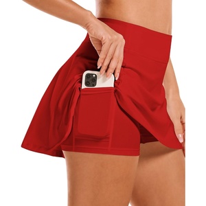 image:imageStelle Womens Tennis Golf Skirts High Waisted Athletic Skorts with PocketsRed
