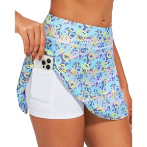 image:imageStelle Womens Tennis Golf Skirts High Waisted Athletic Skorts with PocketsVibrant Pickle