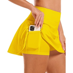 image:imageStelle Womens Tennis Golf Skirts High Waisted Athletic Skorts with PocketsYellow