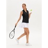 image:imageStelle Womens Sleeveless Ruffle Golf Polo Shirt UPF 50 Quick Dry Tank TopsBlack