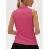 image:imageStelle Womens Sleeveless Ruffle Golf Polo Shirt UPF 50 Quick Dry Tank TopsDreamhouse Pink