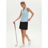 image:imageStelle Womens Sleeveless Ruffle Golf Polo Shirt UPF 50 Quick Dry Tank TopsLight Blue