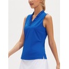 image:imageStelle Womens Sleeveless Ruffle Golf Polo Shirt UPF 50 Quick Dry Tank TopsSapphire